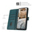 For Sony Xperia 10 VII Wallet Case Cats Imprint Leather Phone Cover with Strap - Dark Green - 3