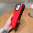 For iPhone 18 Pro / 17 Pro Case Black Lens Frame Shockproof TPU PC Phone Back Cover - Red - 3