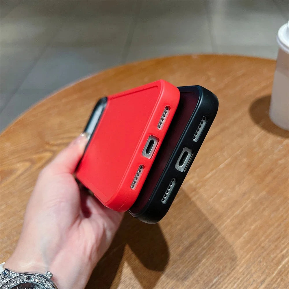 For iPhone 18 Pro Max / 17 Pro Max Case Black Lens Frame Shockproof TPU PC Phone Back Cover - Red - 4