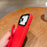 For iPhone 18 Pro / 17 Pro Case Black Lens Frame Shockproof TPU PC Phone Back Cover with Wrist Strap - Red - 3