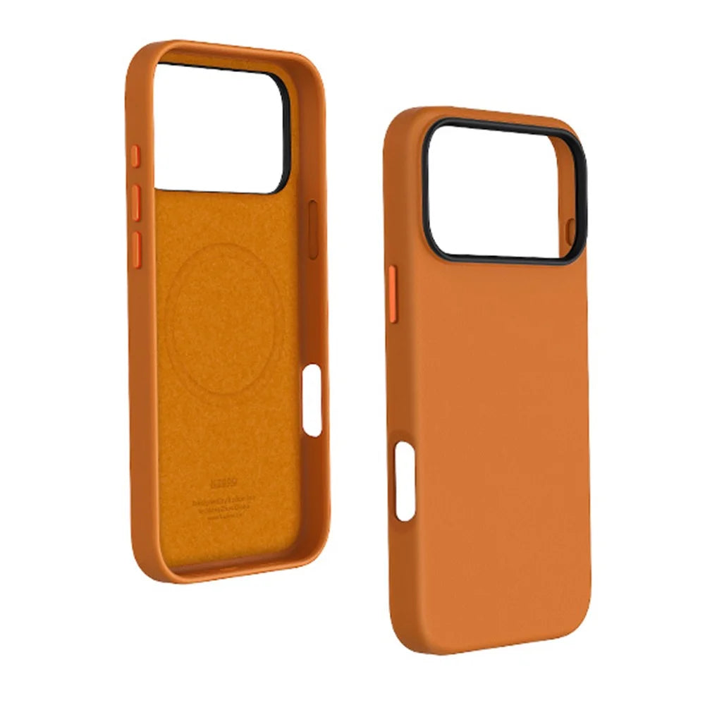 KZDOO For iPhone 17 Pro Case Compatible with MagSafe PU + PC Shockproof Phone Cover - Black - 6