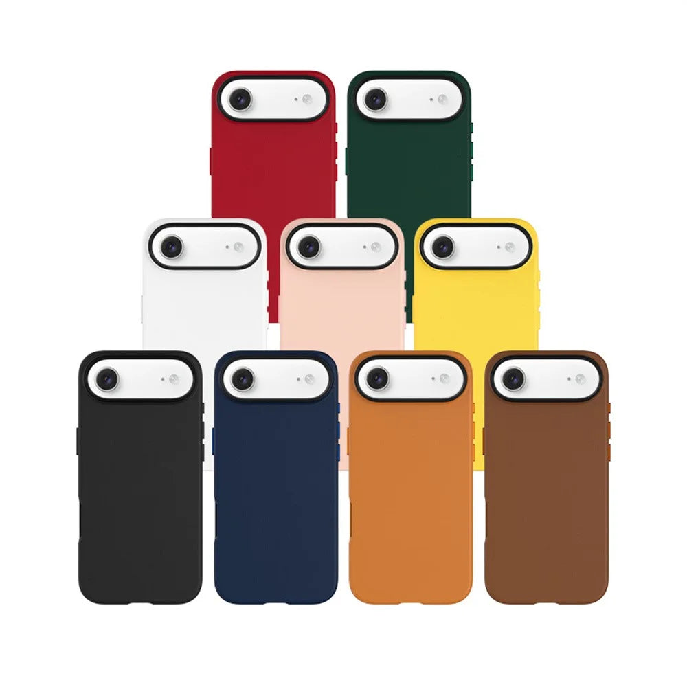KZDOO Noble Collection Series For iPhone Air Case PU + PC Shockproof Phone Cover - Orange - 3