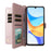 For Blackview Shark 6  /  Oscal Tiger 8 Case with Shoulder  /  Wrist Strap Leather Phone Cover Stand Wallet - Pink - 2