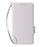 For Blackview Shark 6  /  Oscal Tiger 8 Case Litchi Texture Wallet Leather Phone Cover with Wrist Strap - White - 7