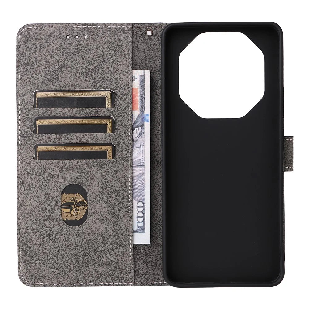 For Blackview Shark 6  /  Oscal Tiger 8 Case Wallet RFID Blocking PU Leather Phone Cover Stand with Strap - Black - 3