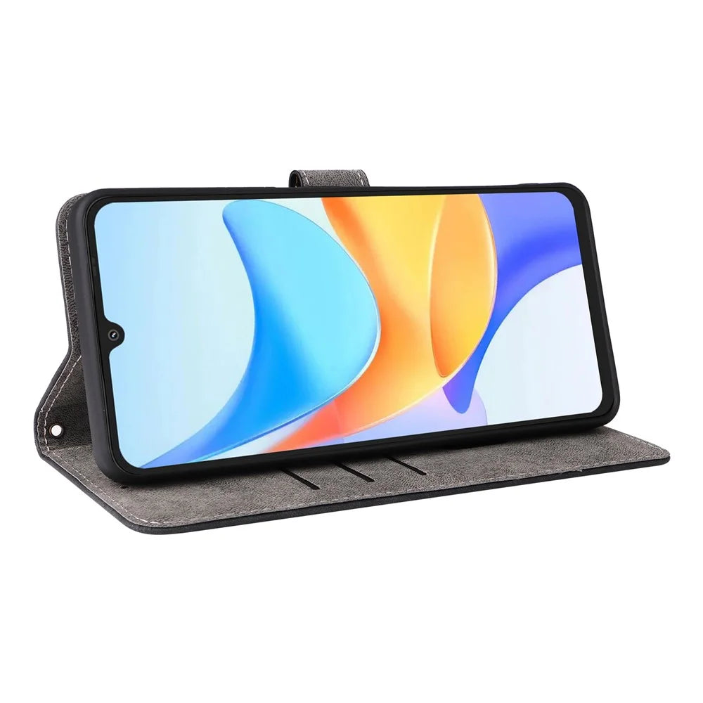 For Blackview Shark 6  /  Oscal Tiger 8 Case Wallet RFID Blocking PU Leather Phone Cover Stand with Strap - Black - 4