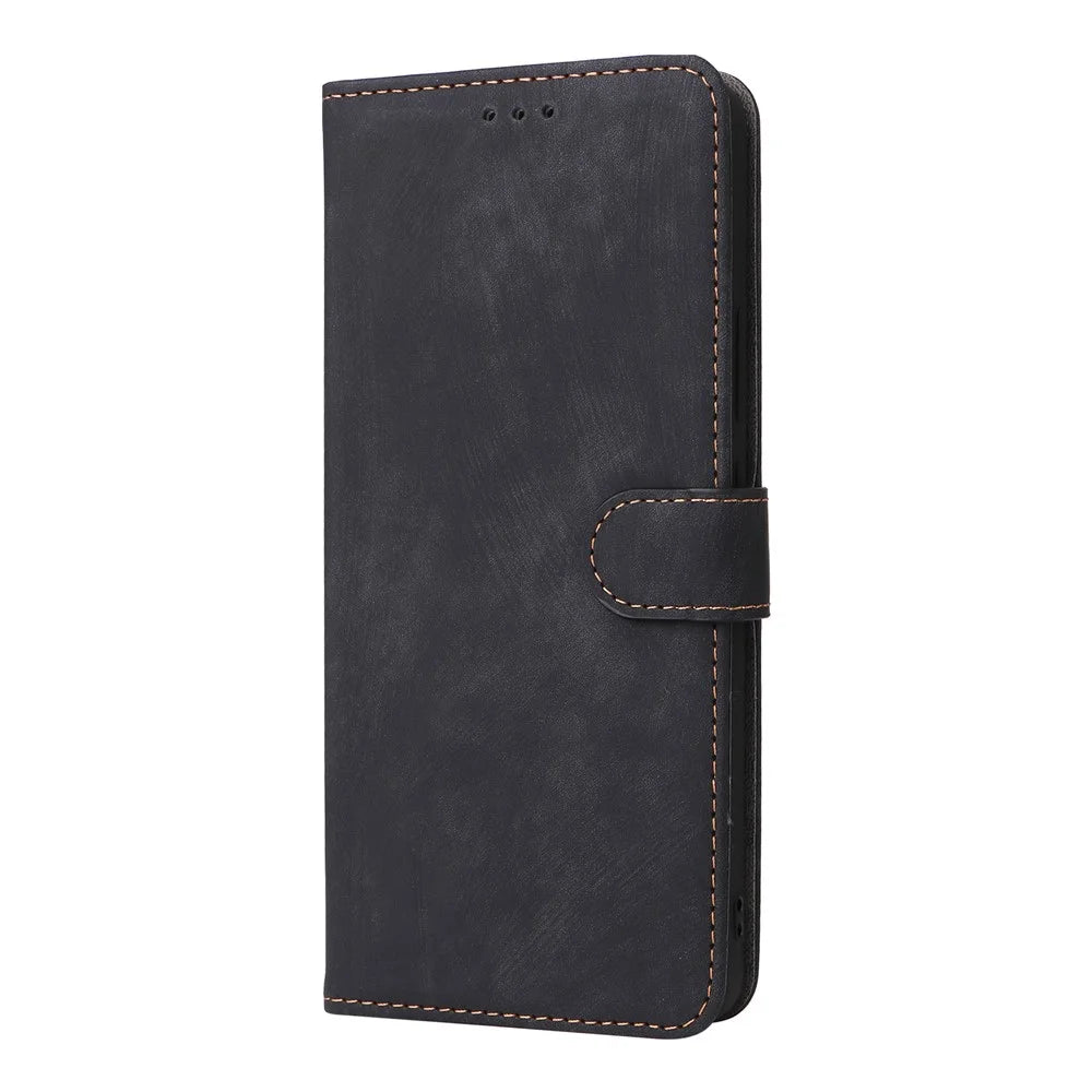 For Blackview Shark 6  /  Oscal Tiger 8 Case Wallet RFID Blocking PU Leather Phone Cover Stand with Strap - Black - 7