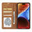 FORWENW For iPhone 17 Wallet Case Magnetic Absorption Leather Flip Phone Cover with Stand - Brown - 2