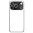 For iPhone 17 Pro Max Case Acrylic + TPU + Metal Anti-Scratch Phone Cover with Electroplating Frame - White - 1