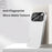 For iPhone 17 Pro Max Case Acrylic + TPU + Metal Anti-Scratch Phone Cover with Electroplating Frame - White - 3