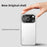 For iPhone 17 Pro Max Case Acrylic + TPU + Metal Anti-Scratch Phone Cover with Electroplating Frame - White - 4
