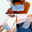 For Sony Xperia 1 VII Case Wallet Stand Lotus Imprint Leather Phone Cover with Wrist Strap - Blue - 6