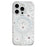 For iPhone 16 Pro Case Compatible with MagSafe Laser Floral IMD TPU PC Phone Back Cover - White Flowers - 1