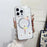For iPhone 16 Pro Case Compatible with MagSafe Laser Floral IMD TPU PC Phone Back Cover - White Flowers - 2
