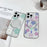For iPhone 16 Pro Case Compatible with MagSafe Laser Floral IMD TPU PC Phone Back Cover - White Flowers - 6