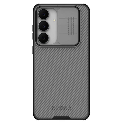 NILLKIN Camshield Pro Series For Samsung Galaxy S25 FE Case TPU + PC Phone Cover with Camera Slider - Transparent Black - 1