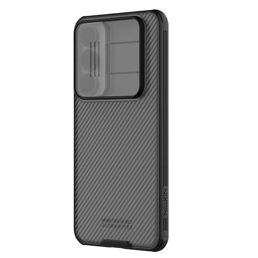 NILLKIN Camshield Pro Series For Samsung Galaxy S25 FE Case TPU + PC Phone Cover with Camera Slider - Transparent Black - 2