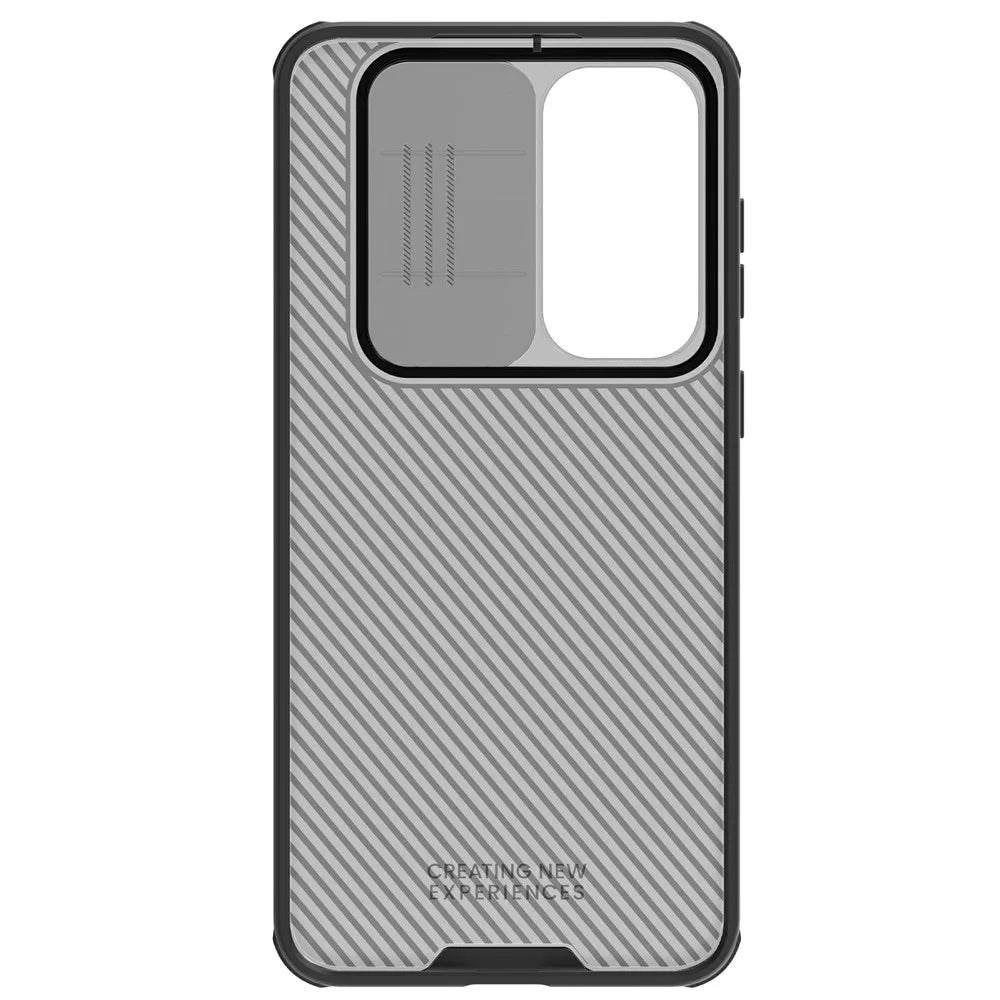 NILLKIN Camshield Pro Series For Samsung Galaxy S25 FE Case TPU + PC Phone Cover with Camera Slider - Transparent Black - 5