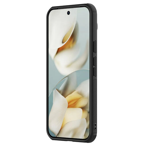NILLKIN Super Frosted Shield Pro for Google Pixel 10 Pro XL Magnetic Case Matte PC TPU Clear Black Phone Back Cover - Transparent Black - 2