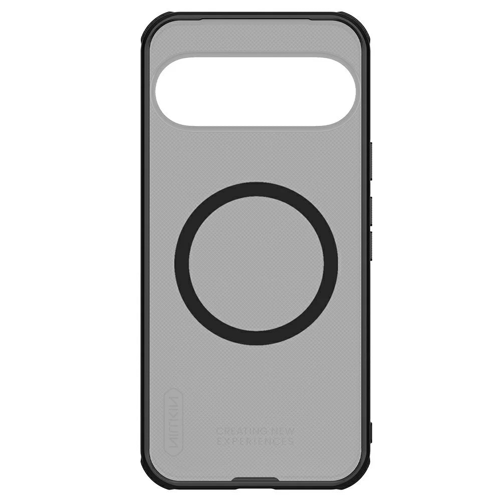 NILLKIN Super Frosted Shield Pro for Google Pixel 10 Pro XL Magnetic Case Matte PC TPU Clear Black Phone Back Cover - Transparent Black - 5