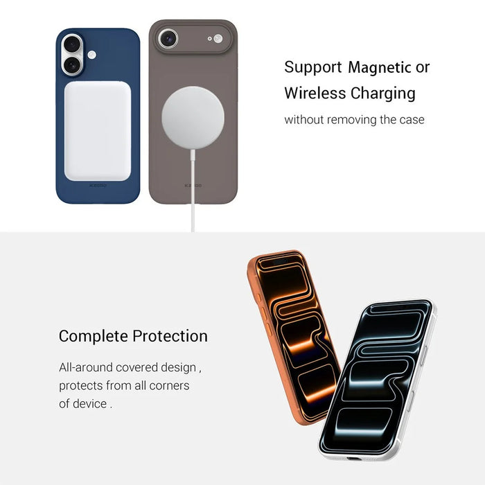 KZDOO Air Skin Series for iPhone 17 Pro Case Frosted Back Ultra Thin PP Phone Cover - Black - 5