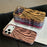 For iPhone 17 Pro Case Wrinkled Glossy Electroplated TPU Phone Back Cover - Pink - 4