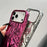 For iPhone 17 Pro Max Case Wrinkled Glossy Electroplated TPU Phone Back Cover - Pink - 3