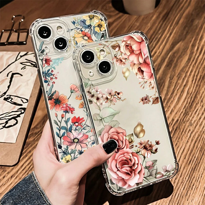 For iPhone 17 Case Pattern Printing Corner Protection Soft TPU Phone Cover - Style A - 5