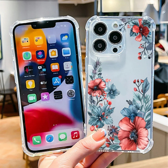 For iPhone 17 Case Pattern Printing Corner Protection Soft TPU Phone Cover - Style A - 6