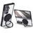 For Samsung Galaxy Z Fold7 5G Magnetic Case CD Vein Rotating Kickstand Electroplated PC Phone Cover - Black - 1