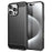 AMORUS For iPhone 16 Pro Max Case Carbon Fiber Texture Brushed Protective Phone Cover - Black - 1