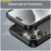 AMORUS For iPhone 16 Pro Max Case Carbon Fiber Texture Brushed Protective Phone Cover - Black - 6