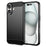 AMORUS For iPhone 16 Case Carbon Fiber Texture Brushed Protective Phone Cover - Black - 1