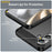 AMORUS For Samsung Galaxy S25 FE Case Carbon Fiber Texture Brushed Protective Phone Cover - Black - 7
