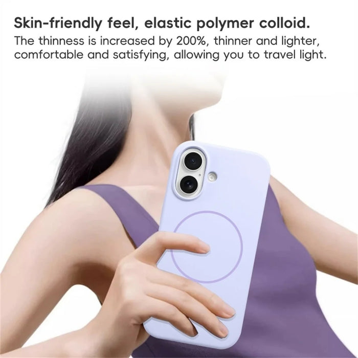 For iPhone 17 Case Compatible with MagSafe Liquid Silicone Anti-Drop Phone Cover - Sapphire - 7