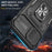 Armor Series for iPhone 11 6.1 inch Anti-scratch Phone Case Kickstand PC + TPU Protective Back Cover with Slide Camera Cover - Black - 2