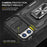 Armor Series for iPhone 11 6.1 inch Anti-scratch Phone Case Kickstand PC + TPU Protective Back Cover with Slide Camera Cover - Black - 5