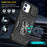 Armor Series for iPhone 11 6.1 inch Anti-scratch Phone Case Kickstand PC + TPU Protective Back Cover with Slide Camera Cover - Black - 6