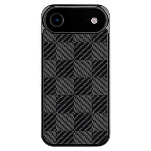 For iPhone Air Case Aramid Fiber TPU Shockproof Phone Cover - Square Texture - 1