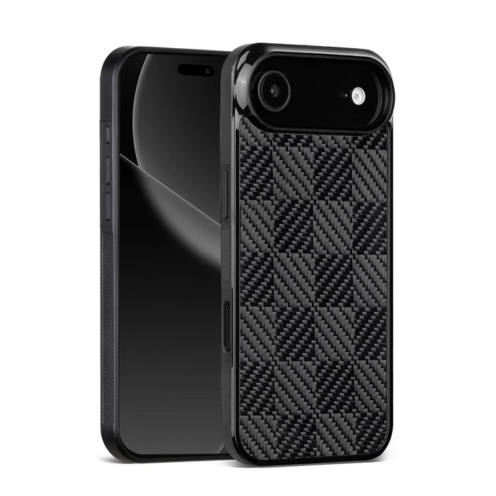 For iPhone Air Case Aramid Fiber TPU Shockproof Phone Cover - Square Texture - 2