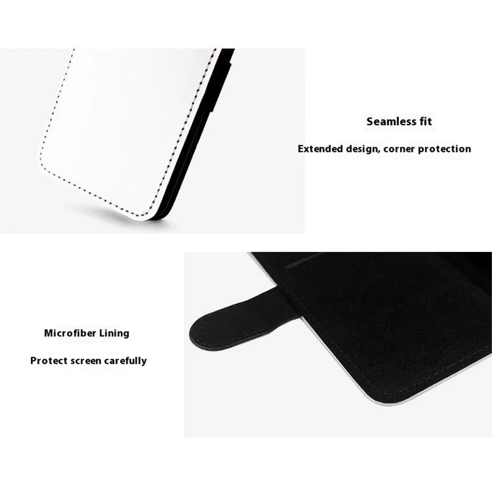 For iPhone Air Case PU Leather Sublimation Blank Smart Phone Cover with Card Holder - 3