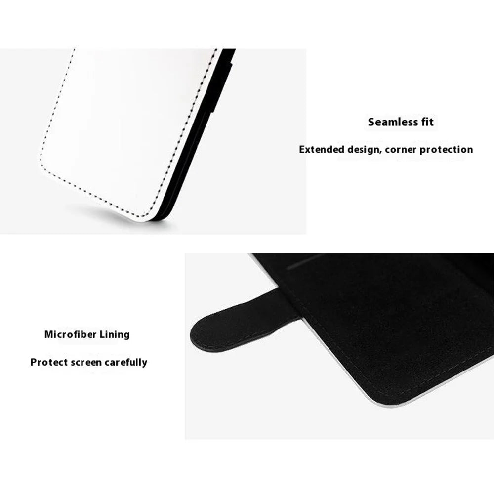 For iPhone 17 Case PU Leather Sublimation Blank Smart Phone Cover with Card Holder - 5