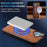 LC.IMEEKE L6 For iPhone 16 Case PU Leather Coated PC TPU Phone Cover Compatible with MagSafe - Brown - 7