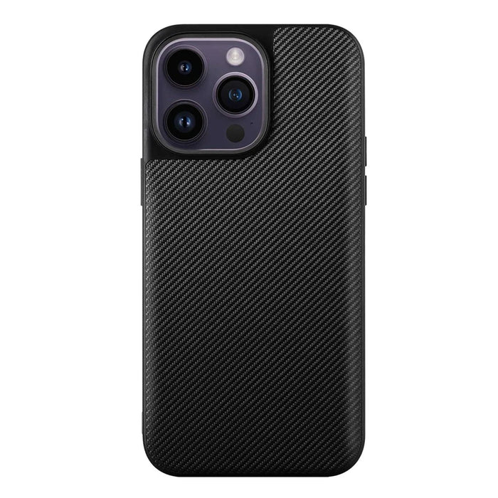 VILI TC Series for iPhone 14 Pro Max Textured Leather Coated TPU Phone Case Anti-scratch Mobile Phone Back Cover - 2