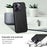 VILI TC Series for iPhone 14 Pro Max Textured Leather Coated TPU Phone Case Anti-scratch Mobile Phone Back Cover - 5
