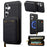 LC.IMEEKE L6 For Samsung	Galaxy A17 4G / 5G / A26 5G Magnetic Case Detachable Zipper Wallet Leather Coated PC + TPU Phone Cover - Black - 1