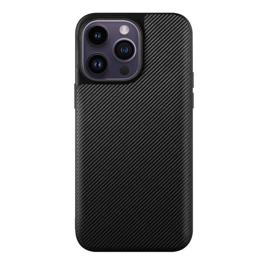 VILI TC Series Non-slip Phone Back Cover for iPhone 14 Pro, Textured Leather Coated TPU Protective Phone Case - 2