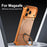 For iPhone 17 Pro Phone Case with Kickstand Compatible with MagSafe Metal PC Matte Back Cover - Orange - 4