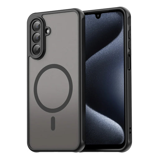 WANLONFENG For Samsung Galaxy A17 4G / Galaxy A17 5G Magnetic Case with Screen Film  FD Series Skin Touch TPU + PC Phone Back Cover - Black - 2