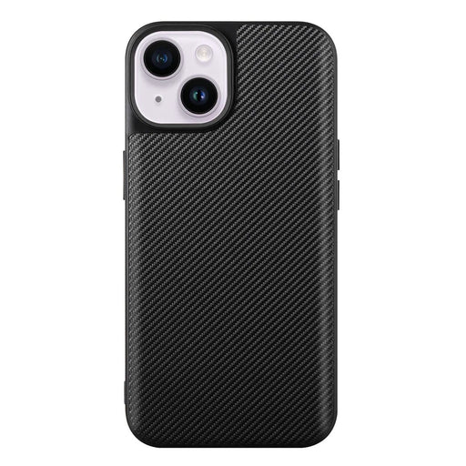 VILI TC Series for iPhone 14 Plus, Anti-fall Slim Phone Back Cover Textured Leather Coated TPU Protective Phone Case - 2